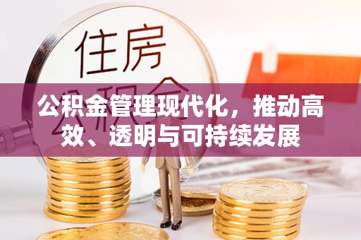 库车公积金管理现代化，推动高效、透明与可持续发展